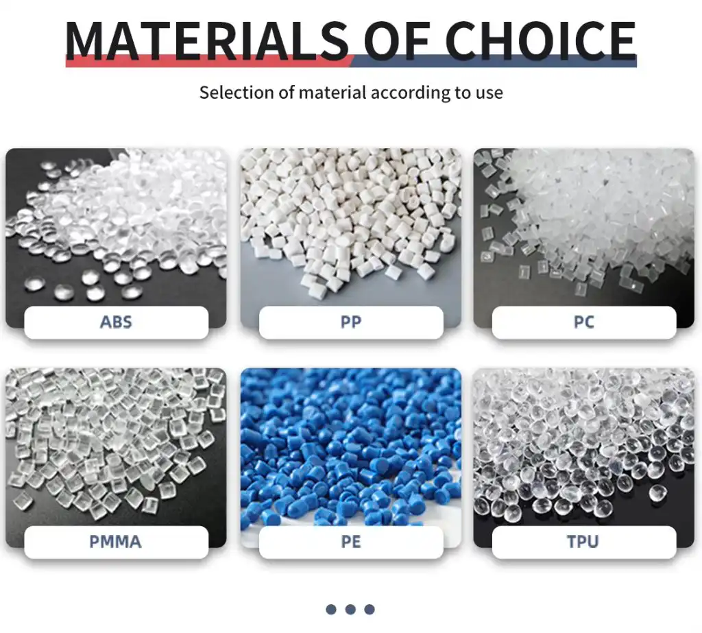 material selection for injection molding parts