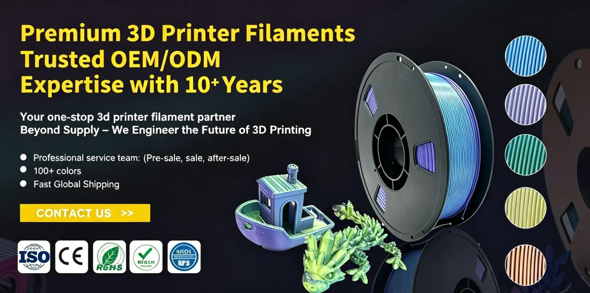 pa6 cf filament carbon fiber reinforced nylon 6 | 1.75mm & 2.85mm | engineering grade 3d printer filament