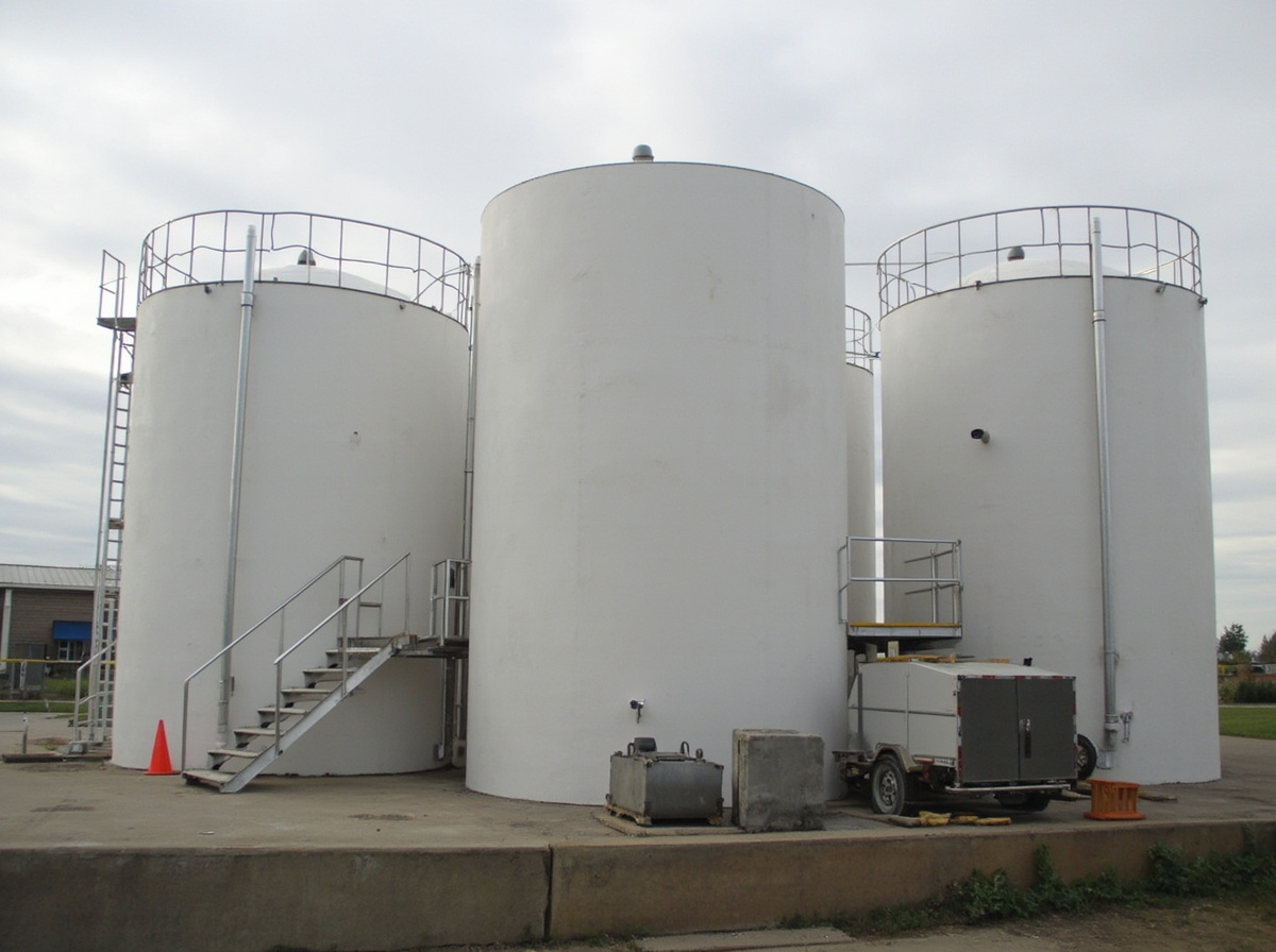 HDPE geomembrane installation