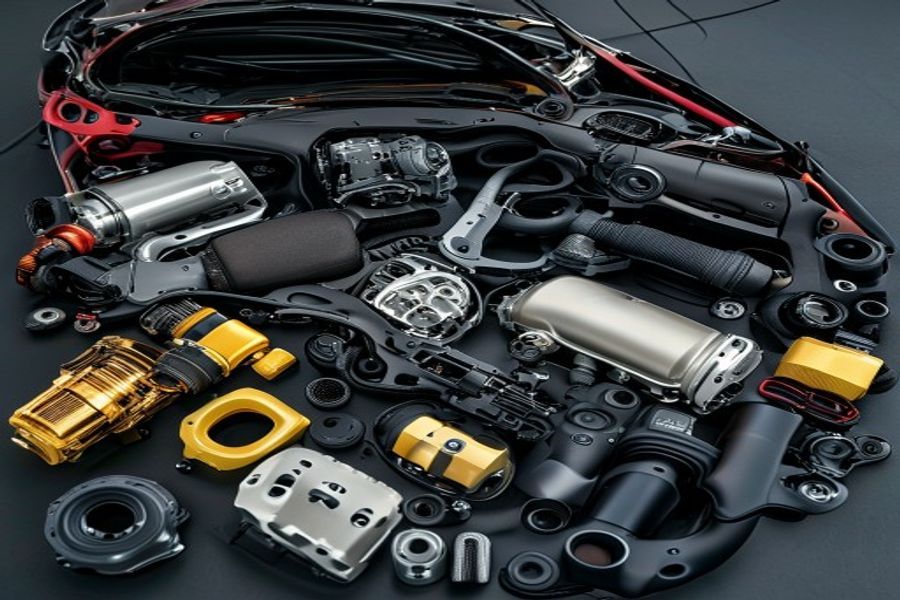 Automotive under-hood components made from SAE PA66