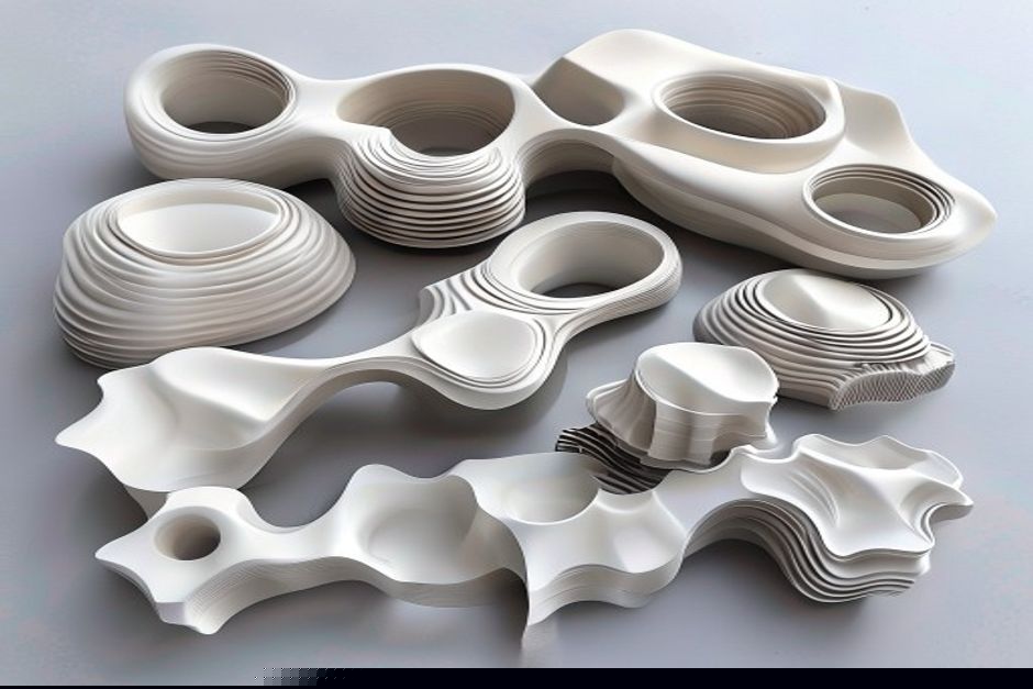 DLS printed transparent optical components and prototypes