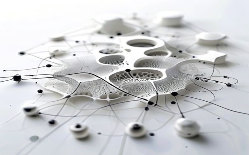 SLS 3D printing process showing laser sintering nylon powder