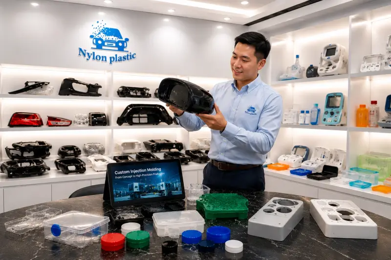 nylon plastic product sample room