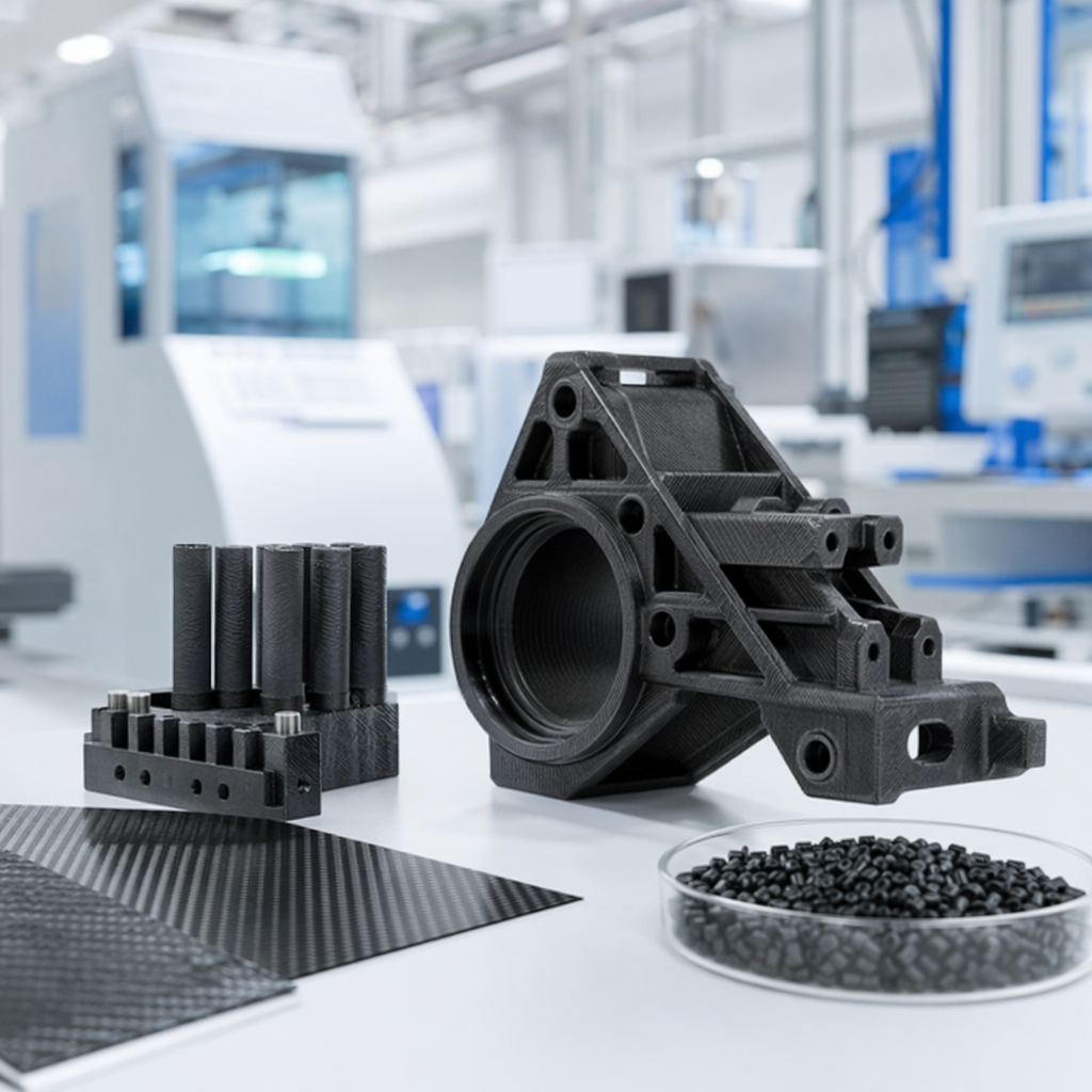 Nylon reforzado con fibra de carbono - Material FDM y CNC de alta resistencia Nylon reforzado con fibra de carbono - Material FDM y CNC de alta resistencia