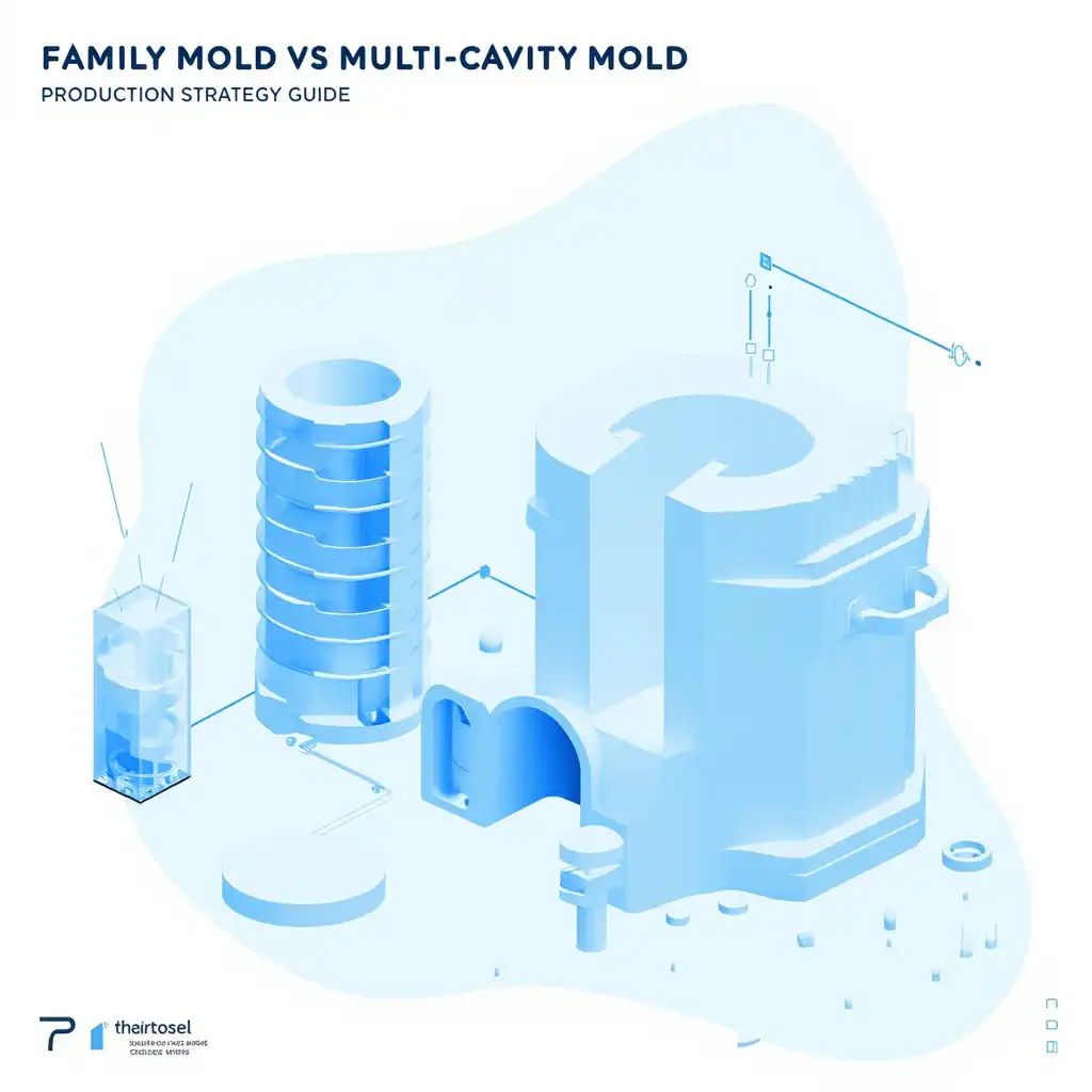 Family Mold vs. Multi-Cavity Mold - Leitfaden zur Produktionsstrategie Family Mold vs Multi-Cavity Mold - Production Strategy Guide