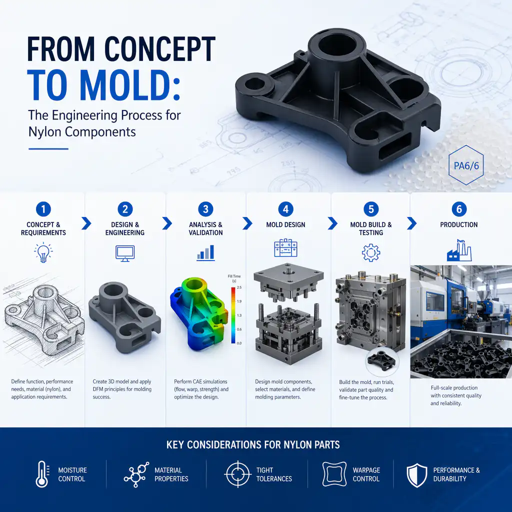 From Concept to Mold: The Engineering Process for Nylon Components From Concept to Mold: The Engineering Process for Nylon Components