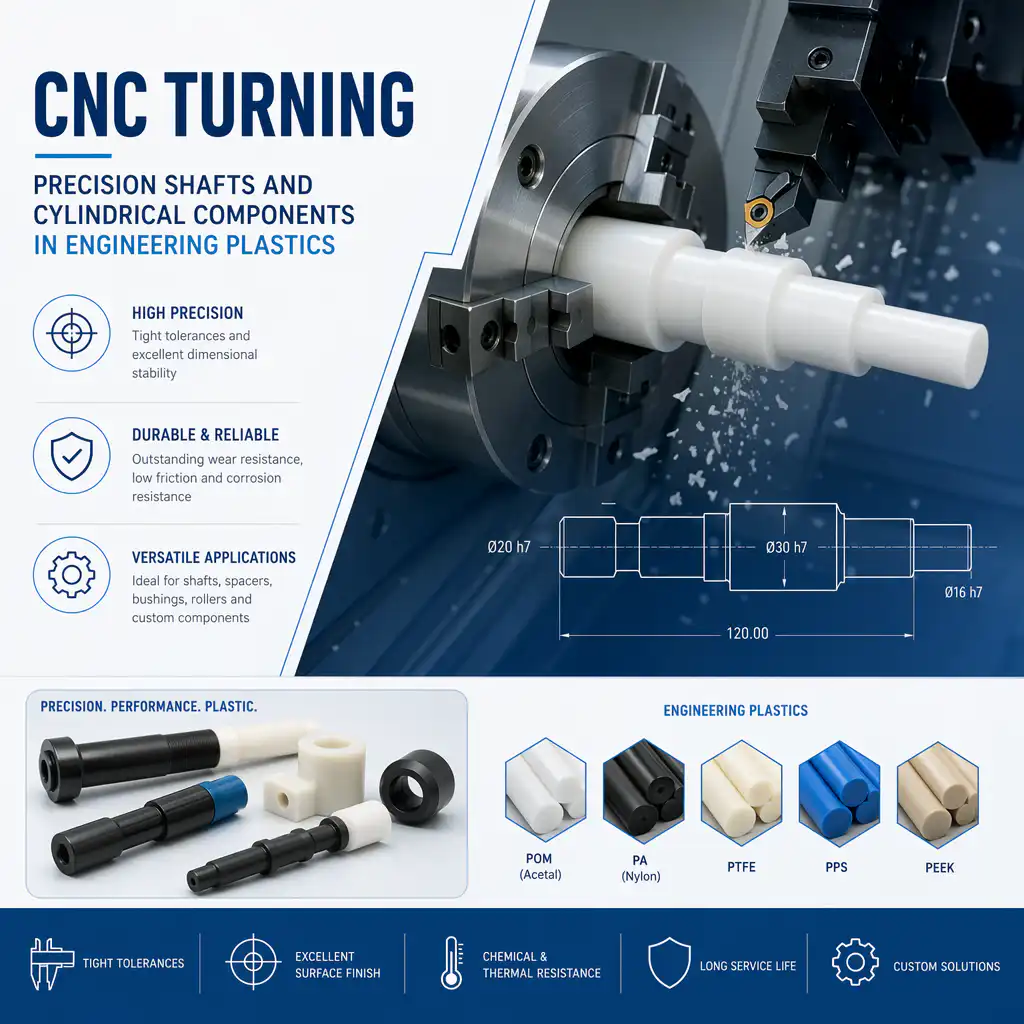 CNC Turning: Precision Shafts and Cylindrical Components in Engineerin