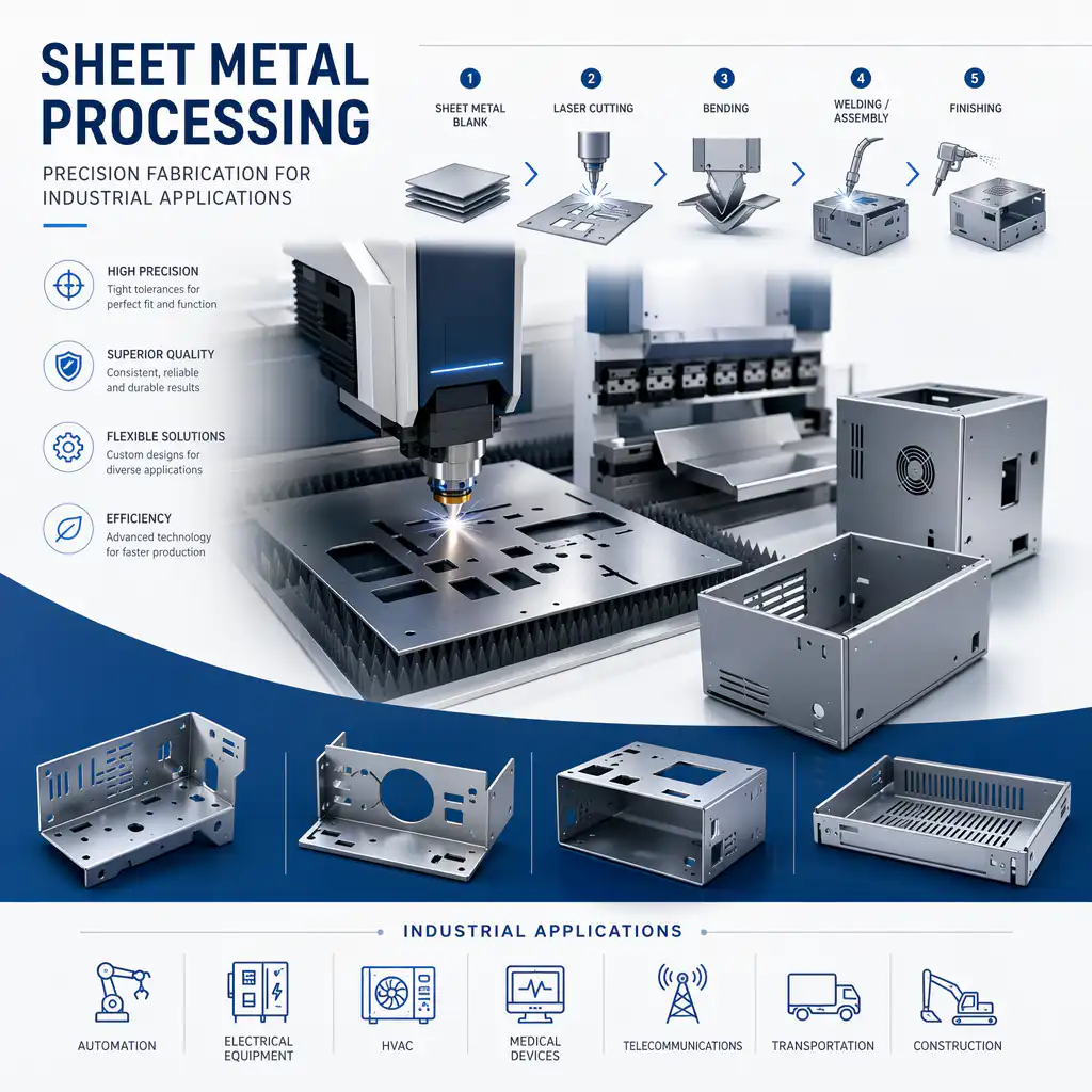 Sheet Metal Processing: Precision Fabrication for Industrial Applicati