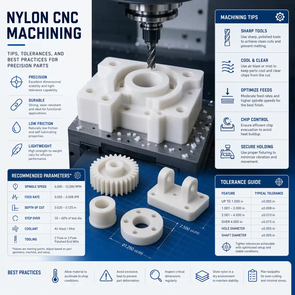 Nylon CNC Machining: Tips, Tolerances, and Best Practices for Precisio