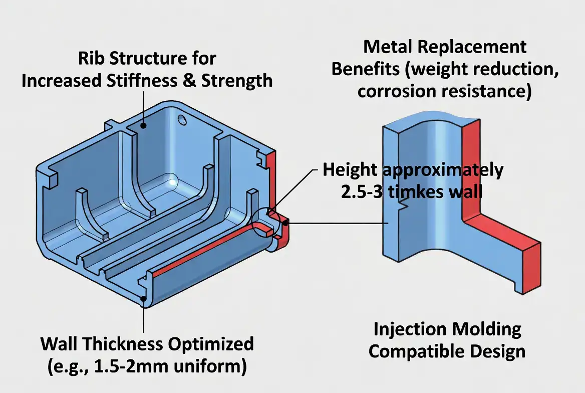Metal-to-Plastic Conversion: Complete Guide to Replacing Metal Parts with Engineering Plastics applications
