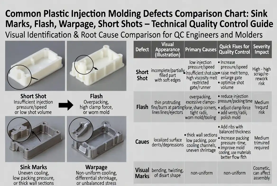 CMM coordinate measuring machine inspection of plastic injection molded component