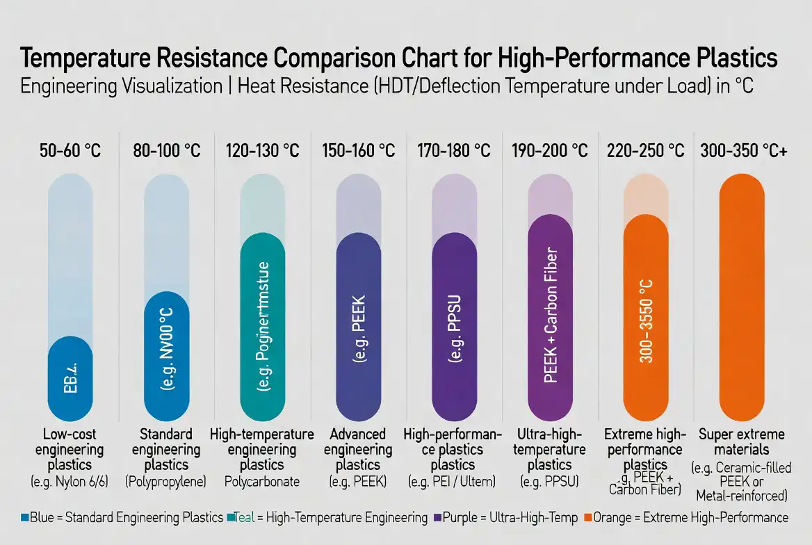 Thermal mechanical properties testing of high-temperature engineering thermoplastic samples