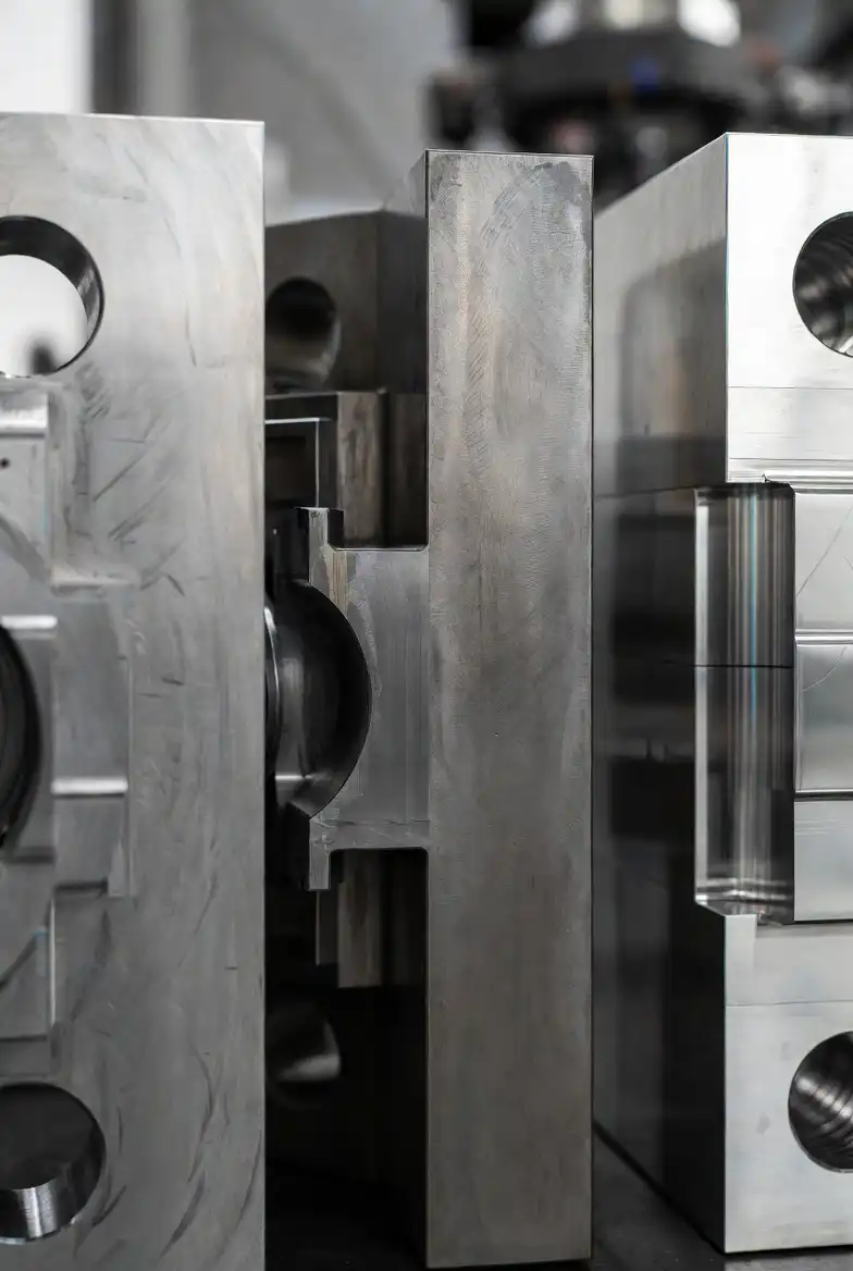 Tool steel mold inserts showing P20 H13 and 420 stainless steel grades