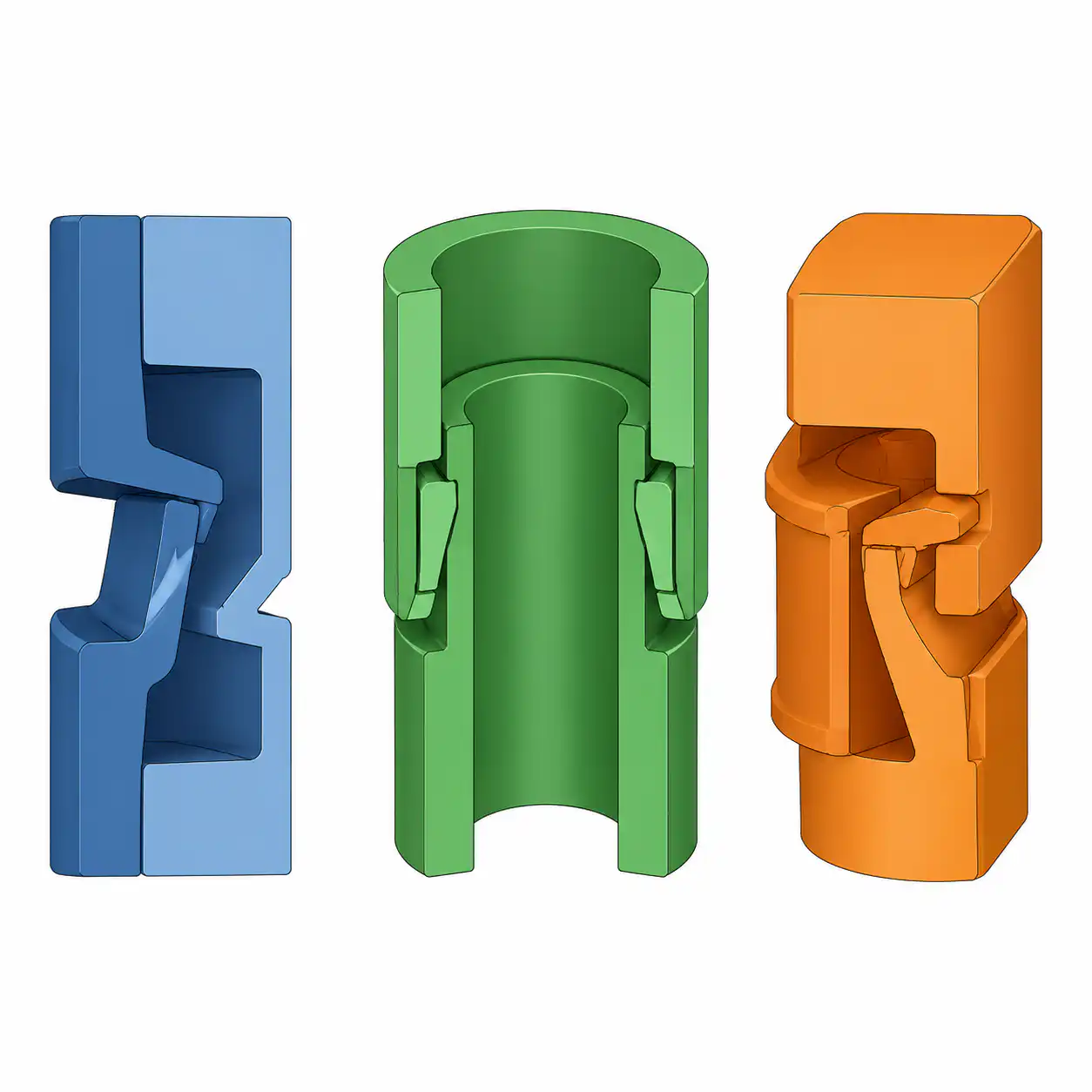 Snap Fit Design for Injection Molding: Complete Engineering Guide Three snap-fit types: cantilever, annular and torsional joint designs
