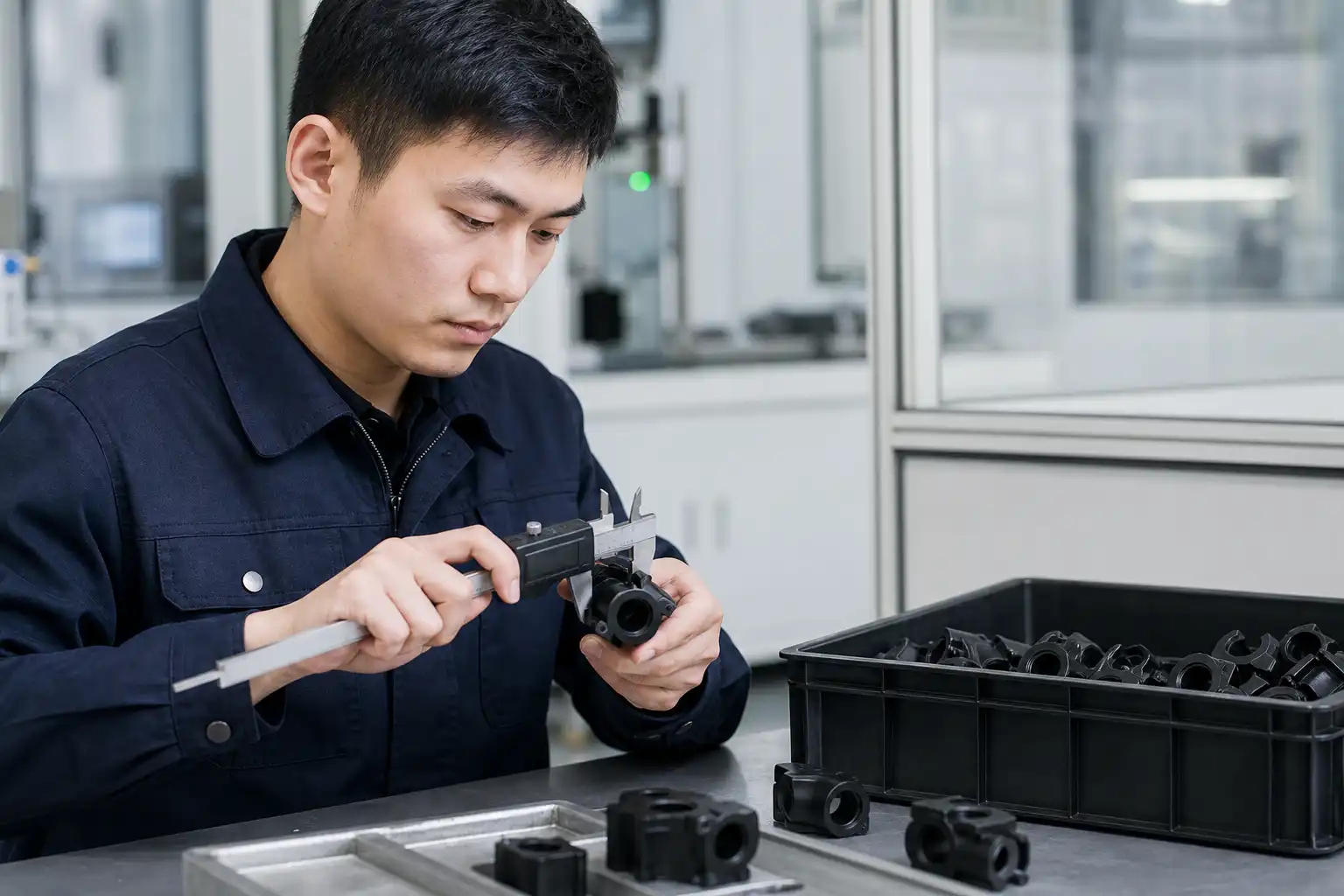 Quality Inspection — CMM Measurement of Precision Nylon Parts