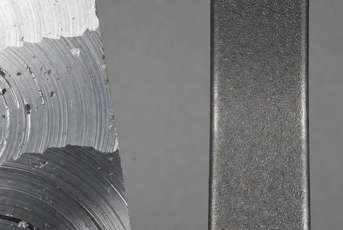 Personalización del acabado superficial Various surface finishes on manufactured parts including polished anodized and textured samples