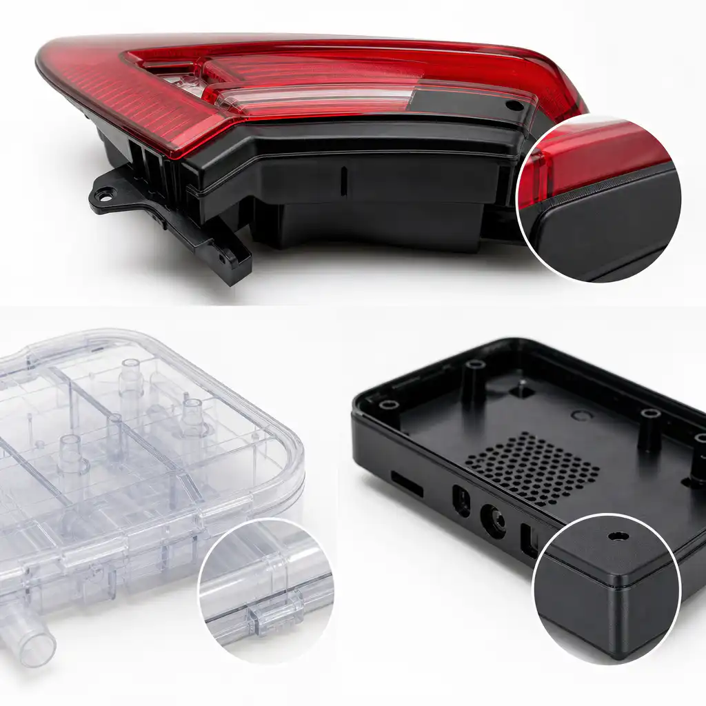 Ultrasonic welded plastic products in automotive and medical industries