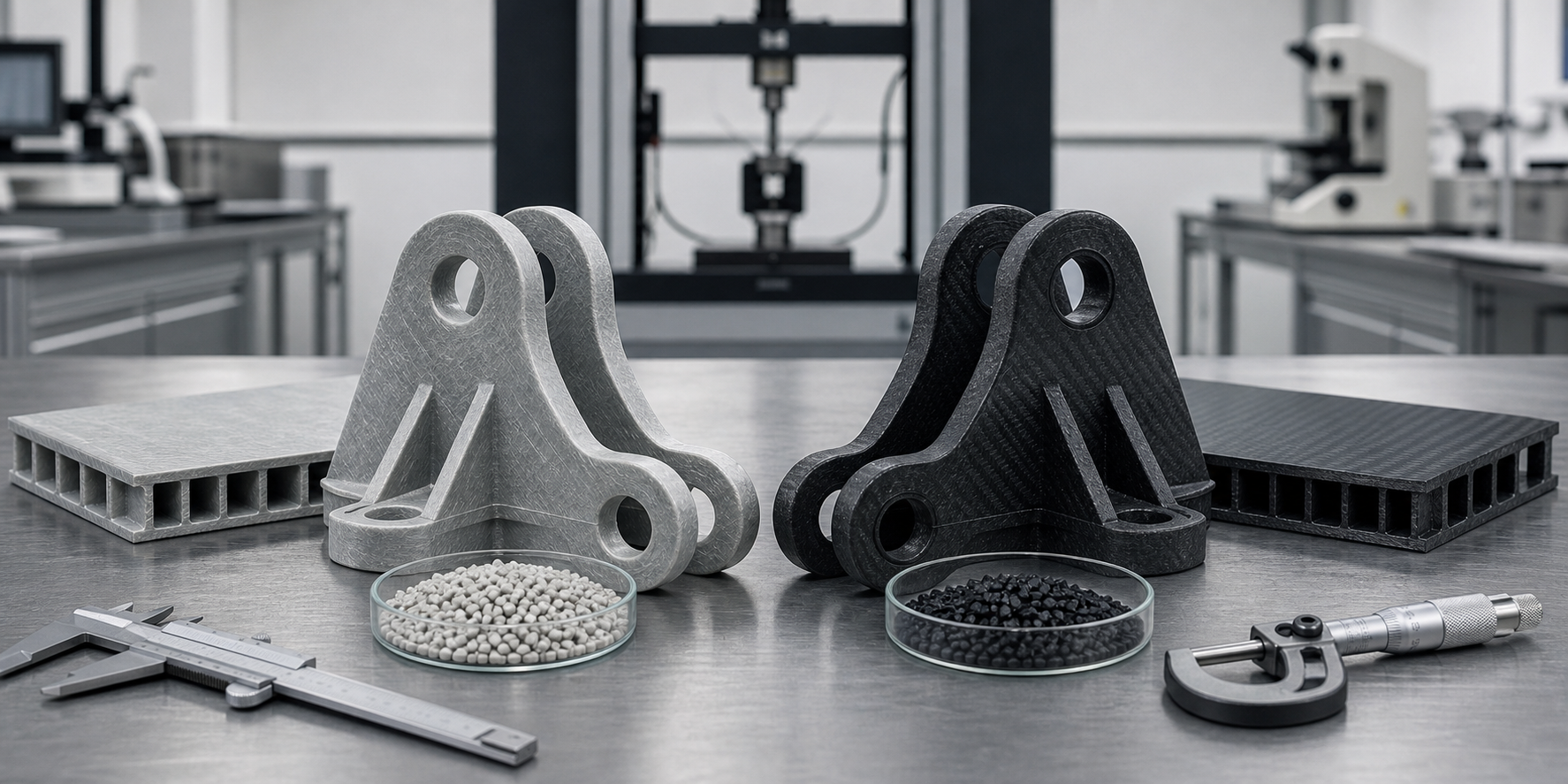 Glass Fiber vs. Carbon Fiber Reinforced Nylon: Performance Guide Glass fiber reinforced nylon versus carbon fiber reinforced nylon comparison
