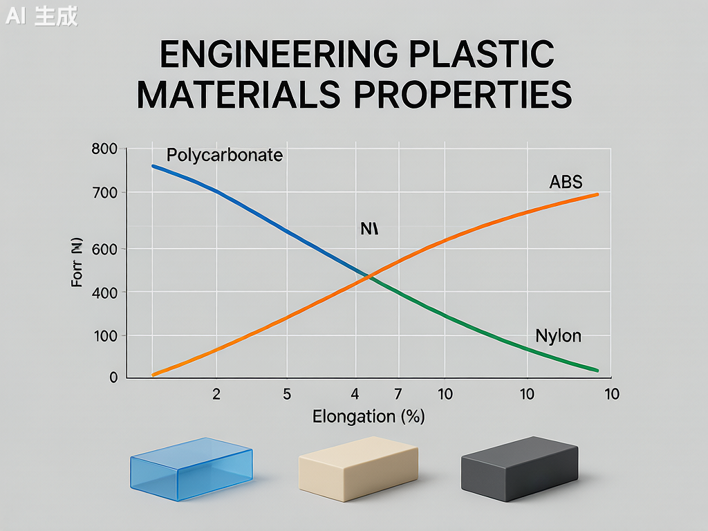 PC filament mechanical properties comparison chart showing tensile strength and impact resistance data