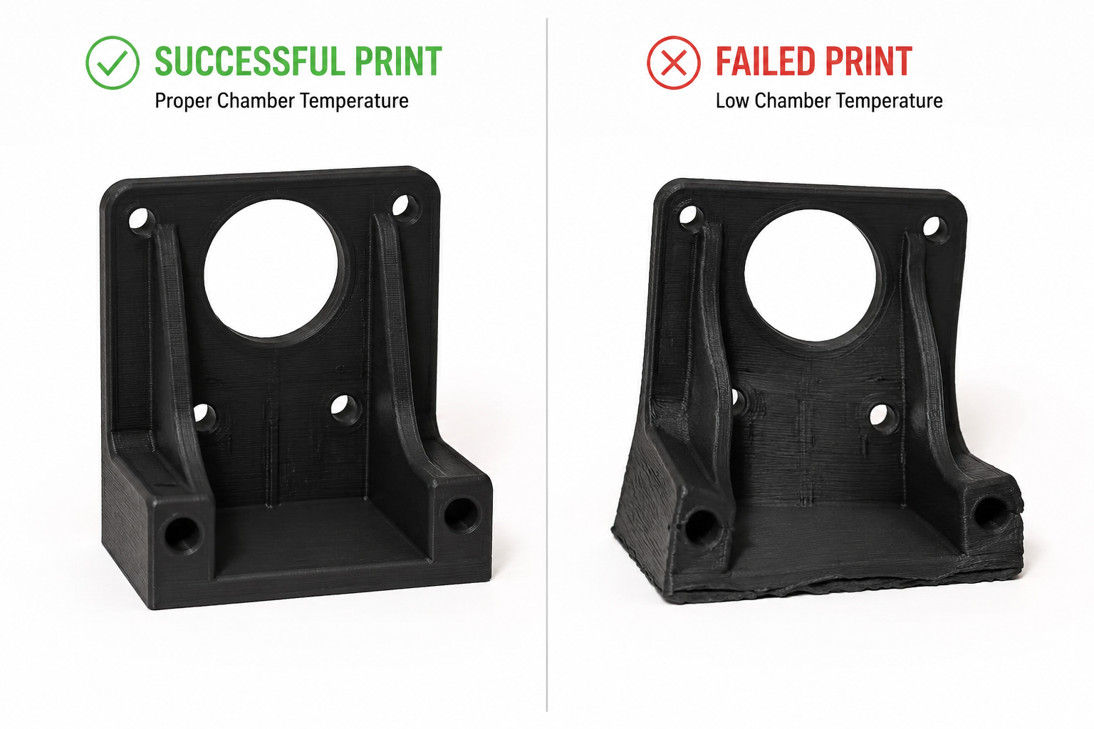 Hướng dẫn in 3D bằng sợi nhựa trên máy tính cá nhân: Cài đặt, yêu cầu kỹ thuật và các loại vật liệu tốt nhất cho năm 2026 Enclosed 3D printer with PC filament printing a functional engineering part showing clean layer adhesion
