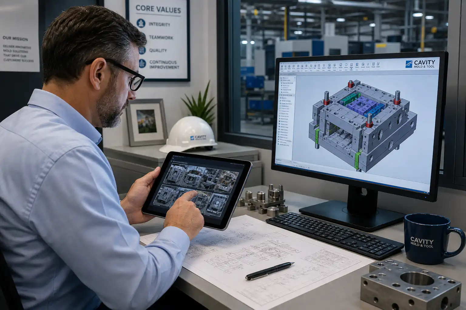 Hoe de doorlooptijd bij spuitgieten te verkorten: strategieën voor snellere matrijzenbouw en productie Bridge tooling strategy showing aluminum bridge tool running production while steel tool is being built