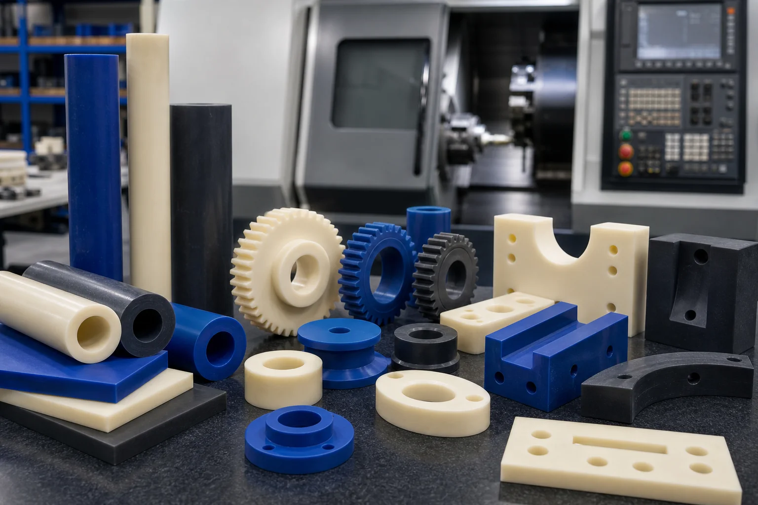 Nylatron Machining Services: Grades, Tolerances and RFQ Guide Nylatron machining services with cast nylon stock, gears, bushings, rollers and wear components