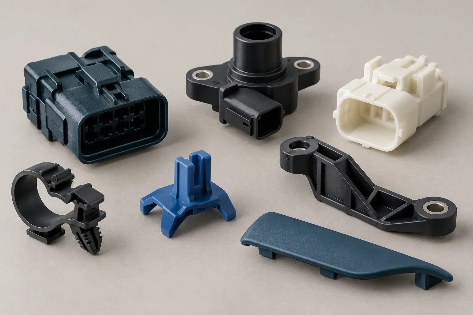 Illustrative automotive components plastic component design samples