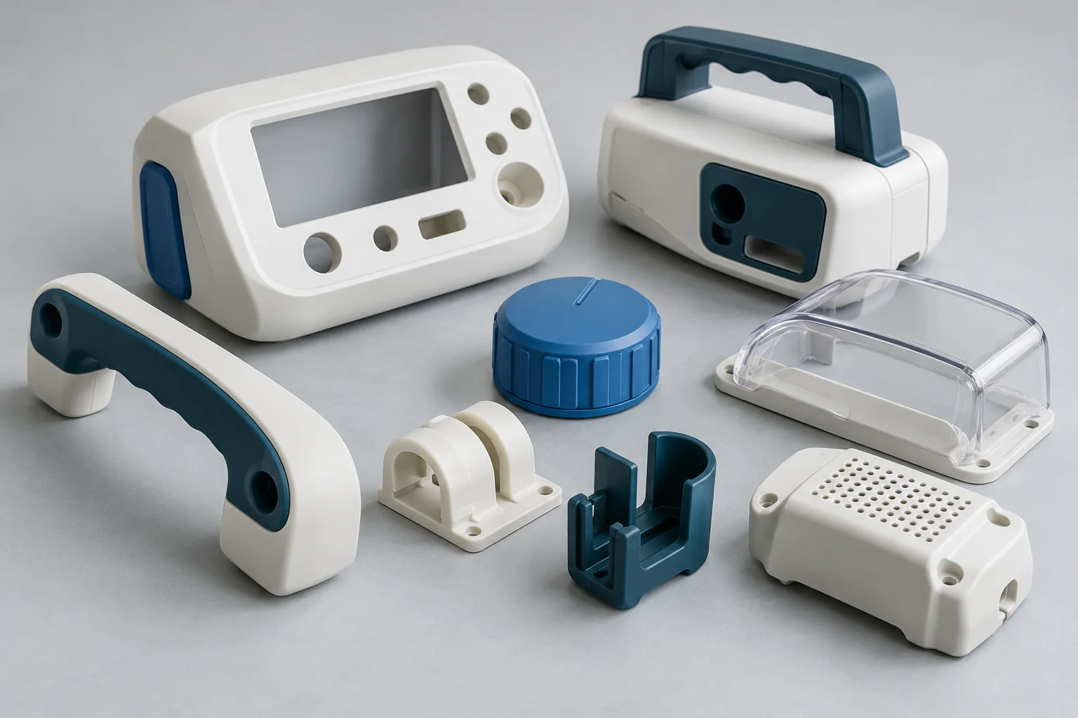 Illustrative medical equipment plastic component design samples