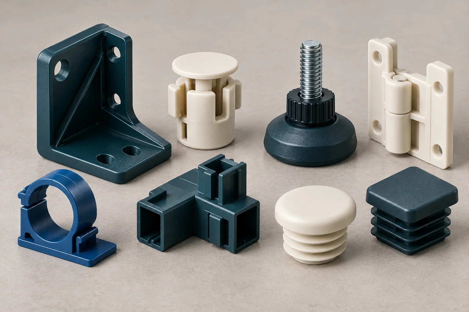 Illustrative furniture fittings plastic component design samples