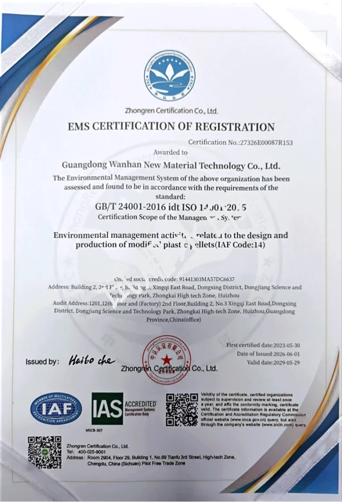 ISO 14001 Certificate — 2026 renewal