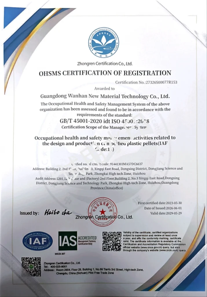 ISO 45001 Certificate — 2026 renewal