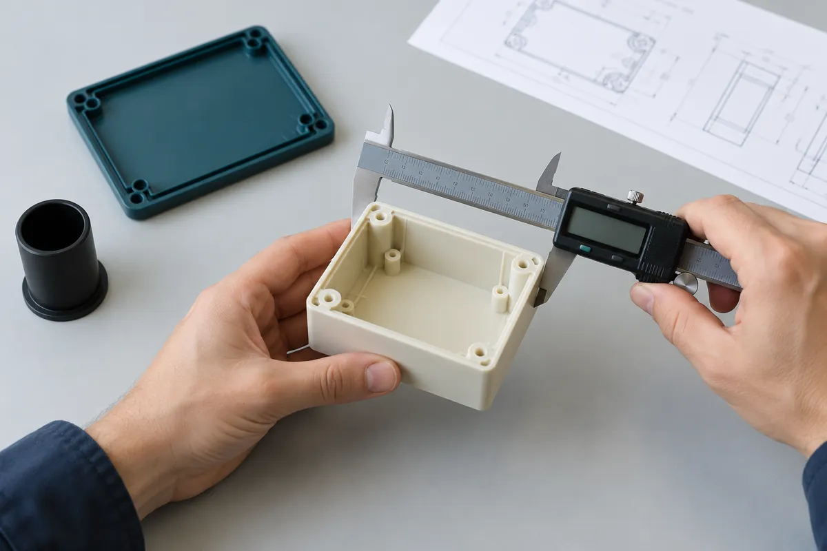Aerospace Illustrative dimensional inspection of a molded polymer housing