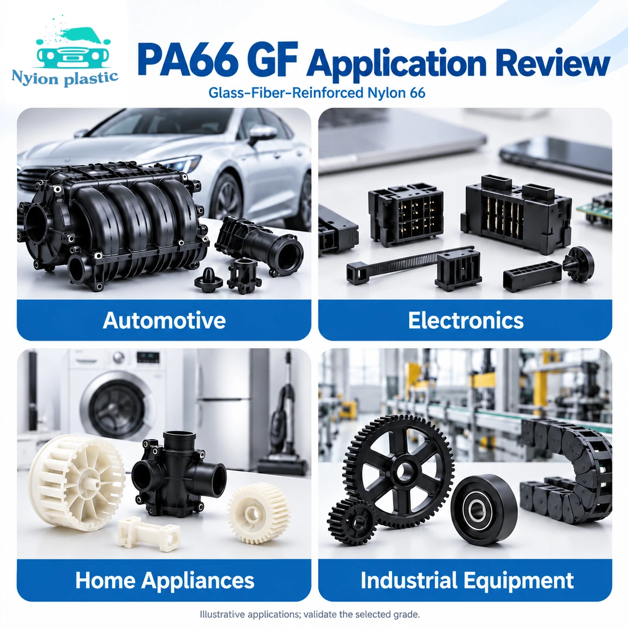 pa66 applications - Nylon Plastic pa66 applications material information and illustrative applications