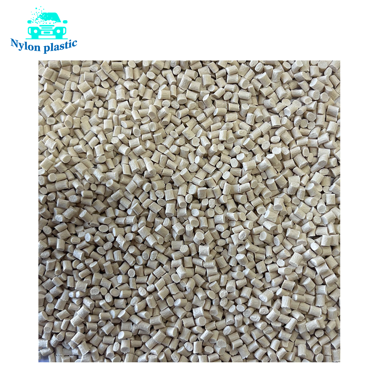 PA66 GF30 Hydrolysis-Resistant Nylon Pellets — 1 PA66-WHG30D pellet product image on a white background